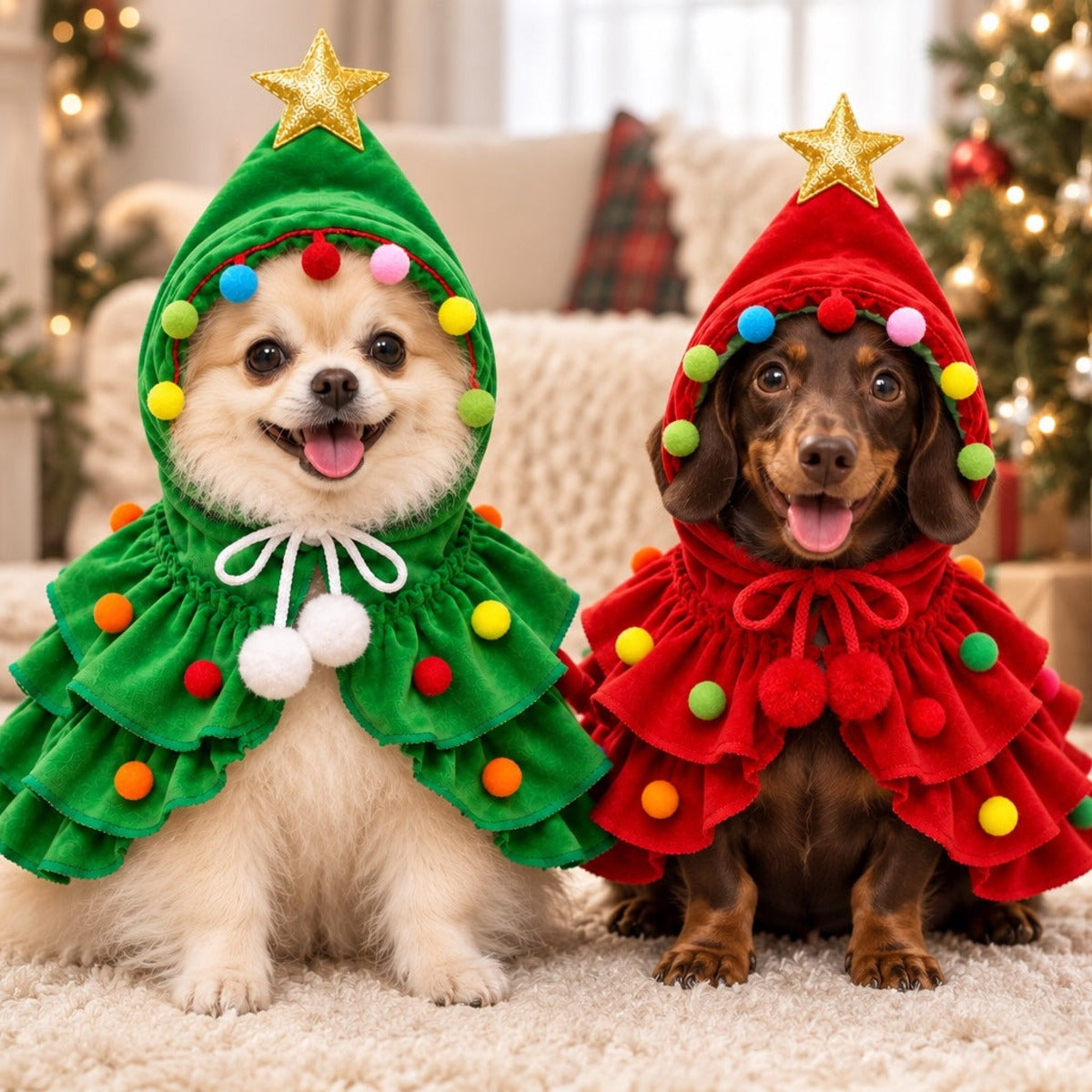 Puppy Christmas™ Christmas Tree Pet Costume for Dogs & Cats